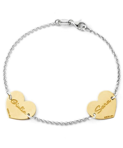 BRACCIALE CON CUORI PERSONALIZZATI