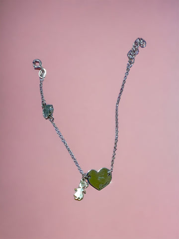 BRACCIALE CON CUORE E BEBE’